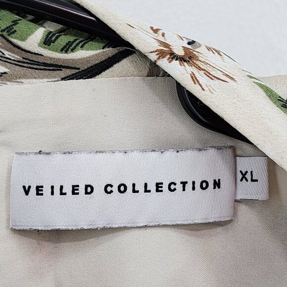 Veiled Collection Women's 100% Polyester Floral Ruffle Dress - XL - Picture 6 of 9